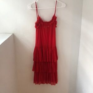 Vintage chemise dress with ruffles